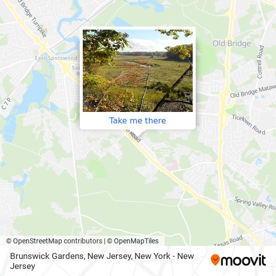 Brunswick Gardens, New Jersey map