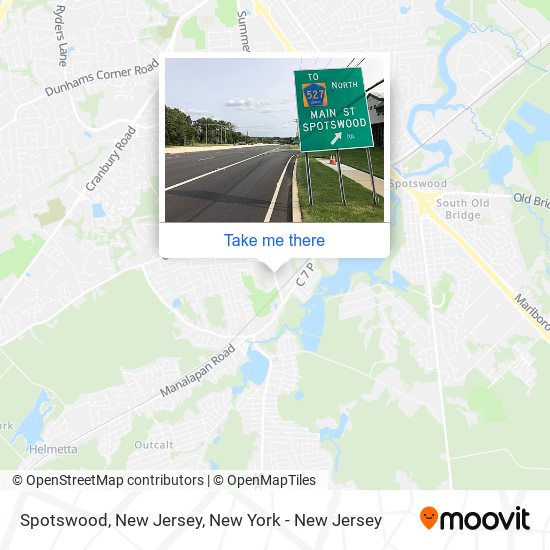 Mapa de Spotswood, New Jersey