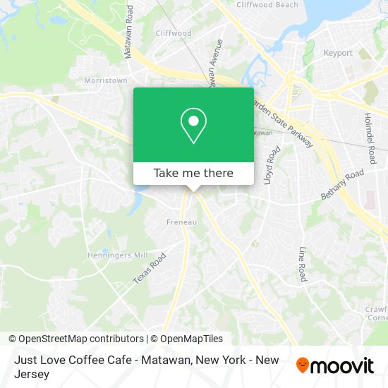Just Love Coffee Cafe - Matawan map