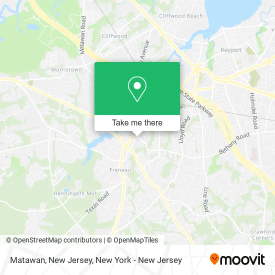 Matawan, New Jersey map