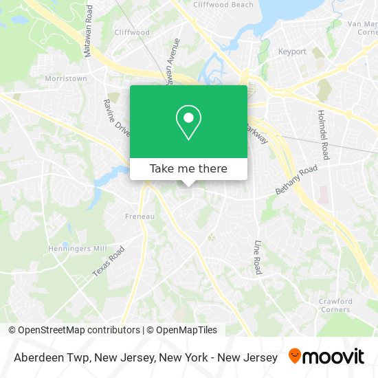 Aberdeen Twp, New Jersey map