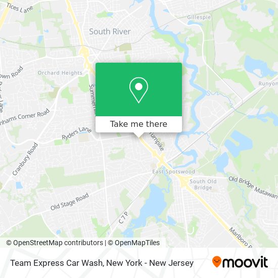 Team Express Car Wash map