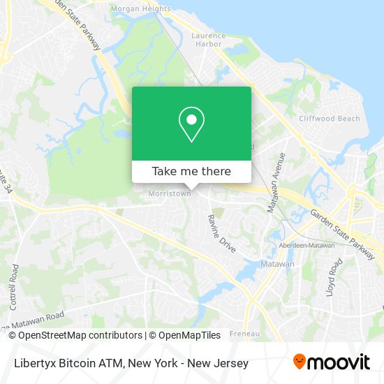 Mapa de Libertyx Bitcoin ATM