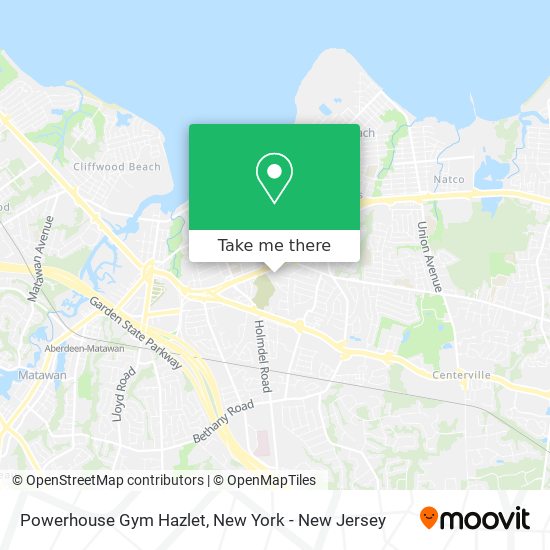 Mapa de Powerhouse Gym Hazlet
