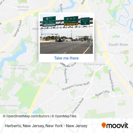 Herberts, New Jersey map