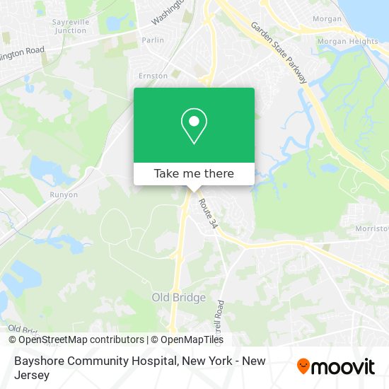 Mapa de Bayshore Community Hospital