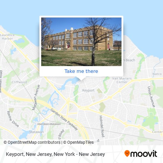 Keyport, New Jersey map