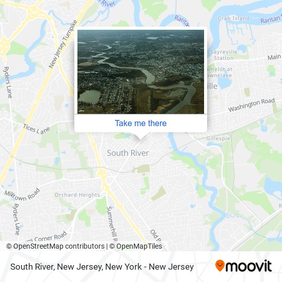 Mapa de South River, New Jersey
