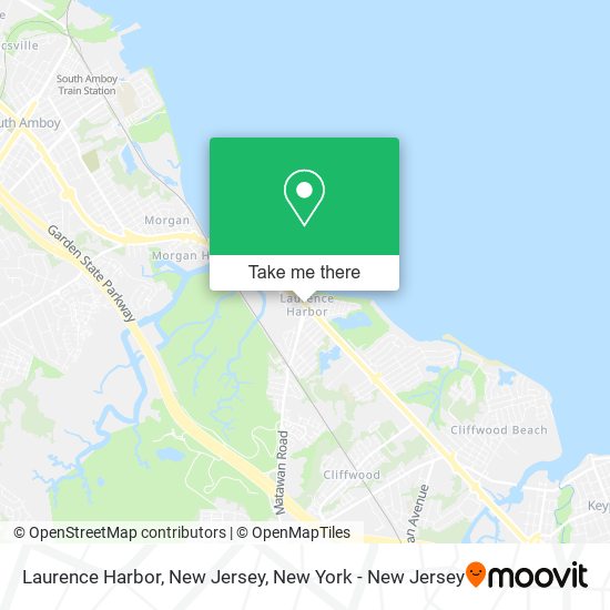 Mapa de Laurence Harbor, New Jersey