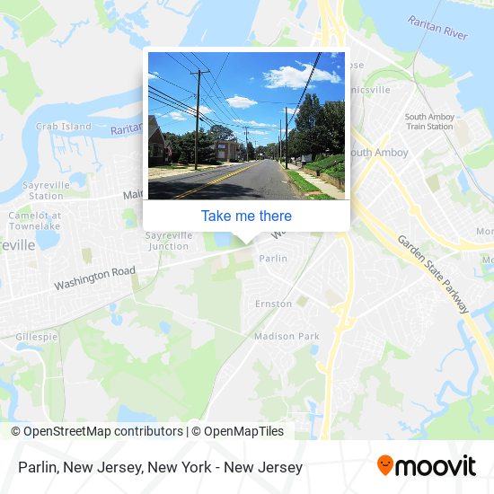 Mapa de Parlin, New Jersey