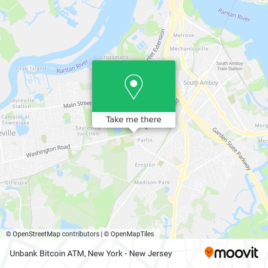 Unbank Bitcoin ATM map