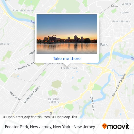 Feaster Park, New Jersey map