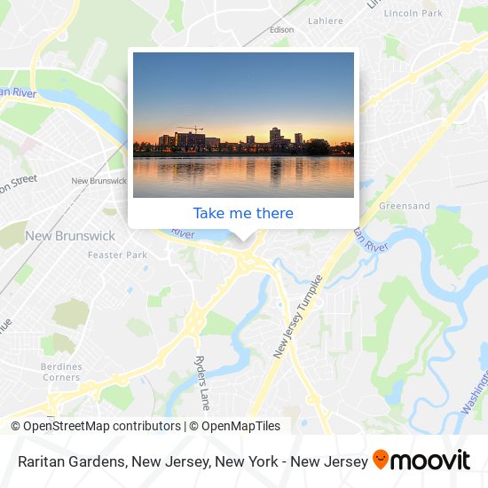 Raritan Gardens, New Jersey map