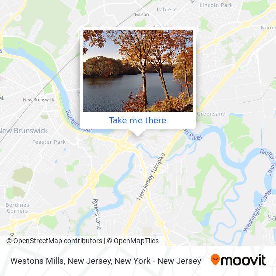 Mapa de Westons Mills, New Jersey