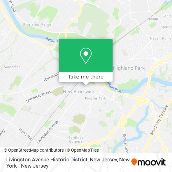 Mapa de Livingston Avenue Historic District, New Jersey