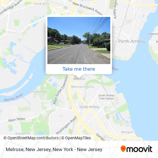 Melrose, New Jersey map