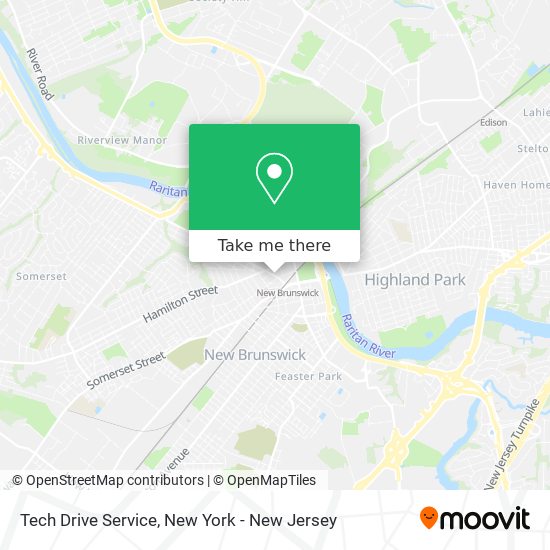 Tech Drive Service map