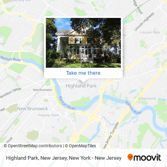 Mapa de Highland Park, New Jersey