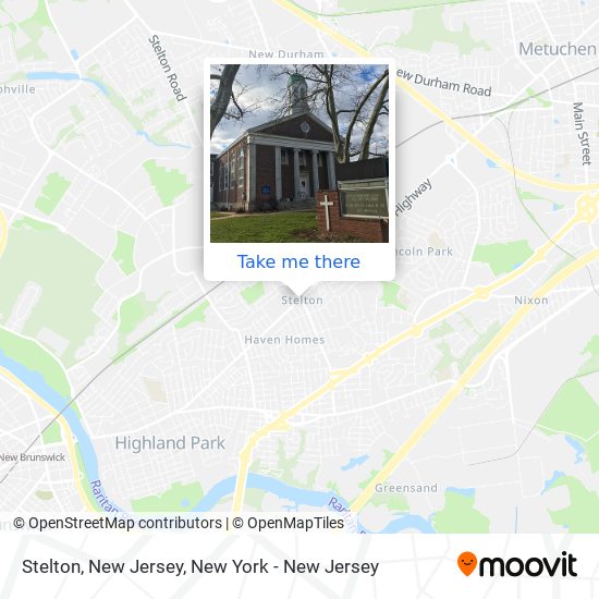 Stelton, New Jersey map