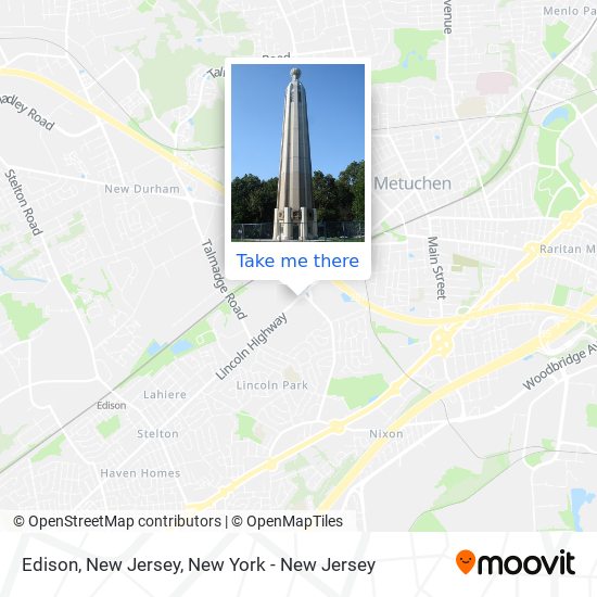 Edison, New Jersey map