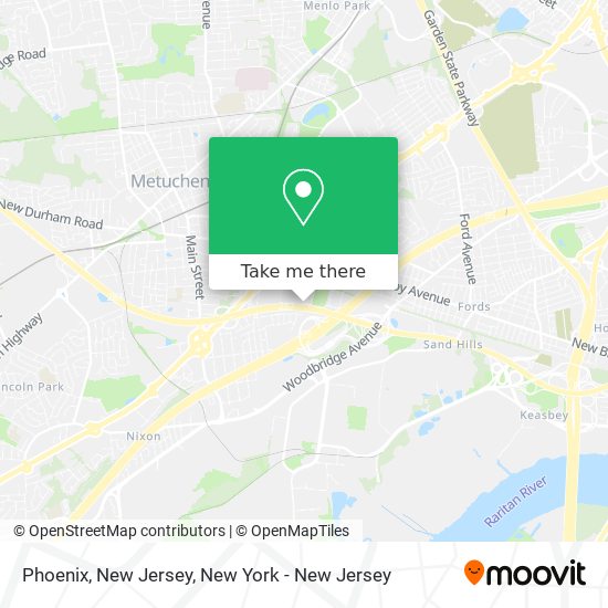 Mapa de Phoenix, New Jersey