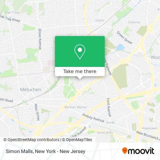 Simon Malls map