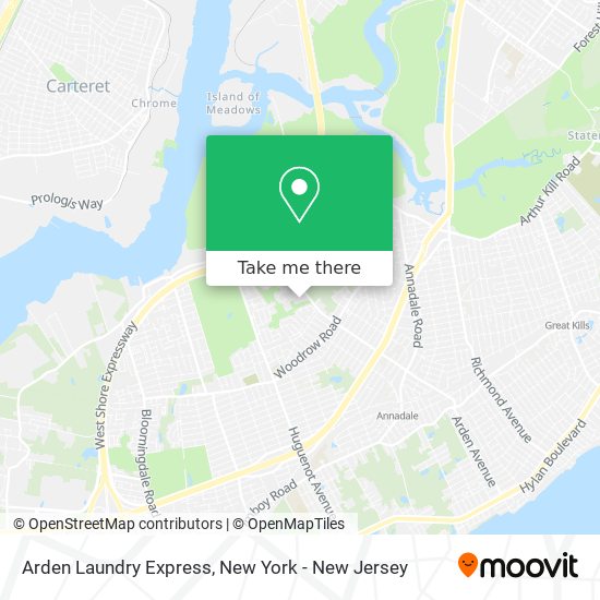 Arden Laundry Express map