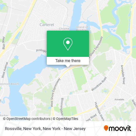 Mapa de Rossville, New York