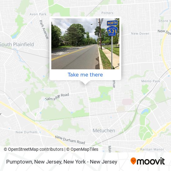 Mapa de Pumptown, New Jersey