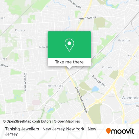Tanishq Jewellers - New Jersey map