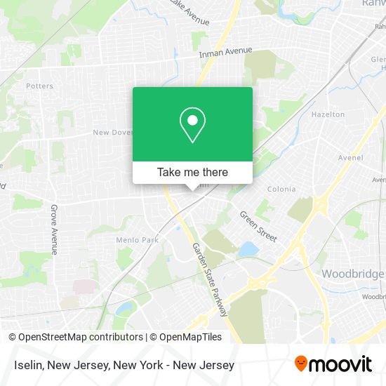 Iselin, New Jersey map