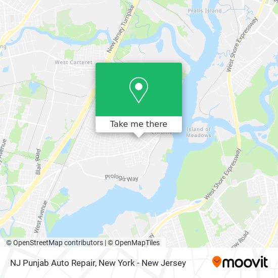 NJ Punjab Auto Repair map