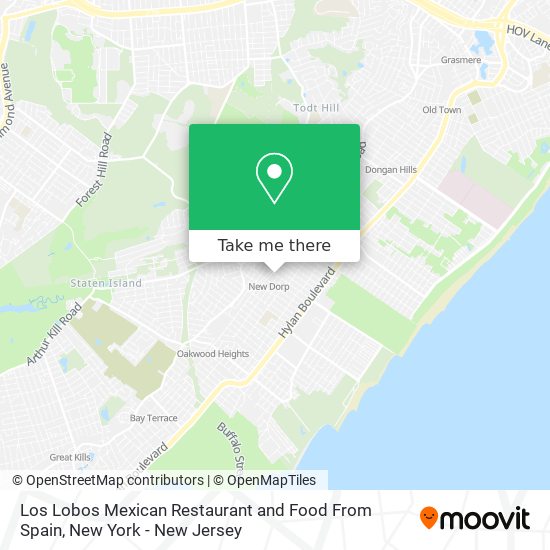 Mapa de Los Lobos Mexican Restaurant and Food From Spain