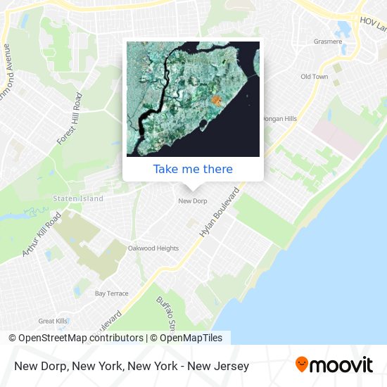 Mapa de New Dorp, New York