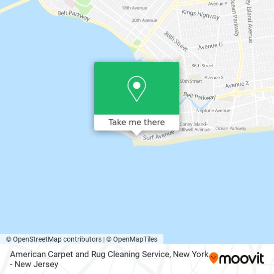 American Carpet and Rug Cleaning Service map