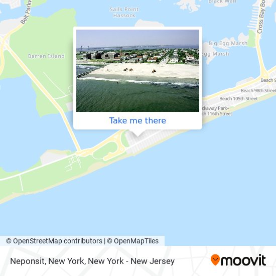 Neponsit, New York map