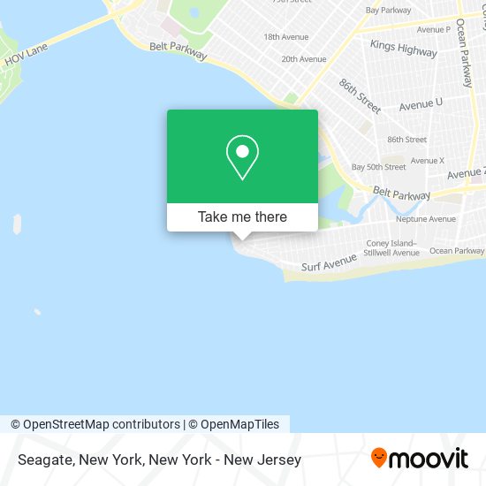 Seagate, New York map