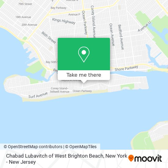 Mapa de Chabad Lubavitch of West Brighton Beach