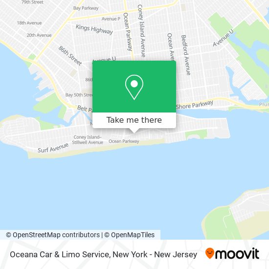 Oceana Car & Limo Service map