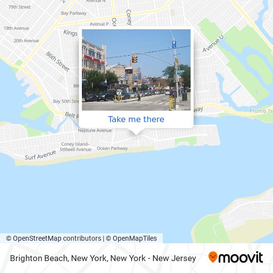 Mapa de Brighton Beach, New York