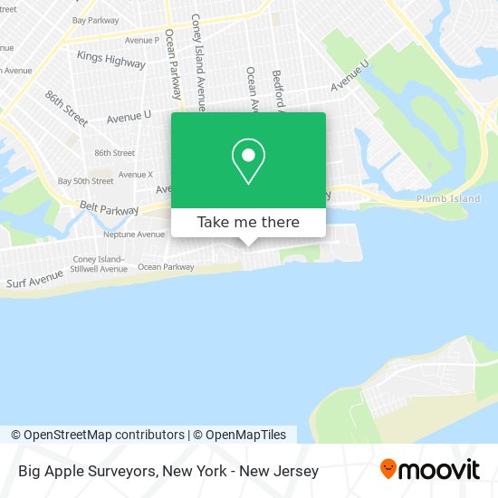 Big Apple Surveyors map