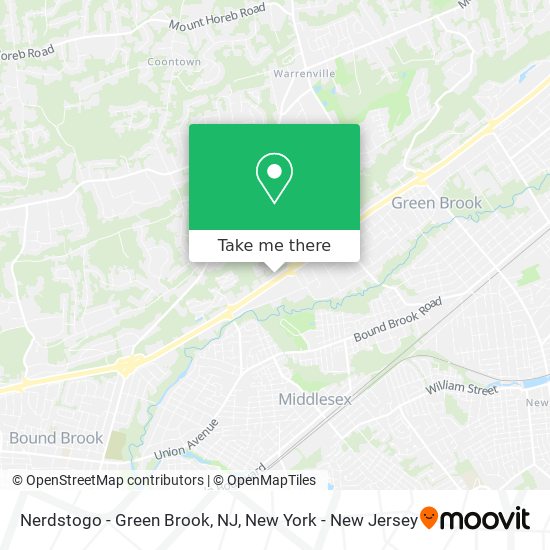 Mapa de Nerdstogo - Green Brook, NJ