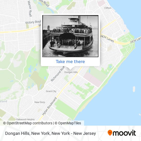 Dongan Hills, New York map