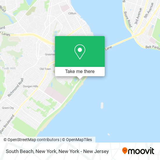 South Beach, New York map