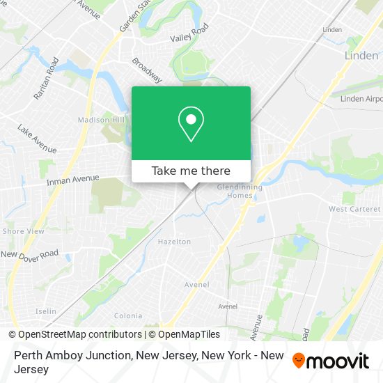 Mapa de Perth Amboy Junction, New Jersey