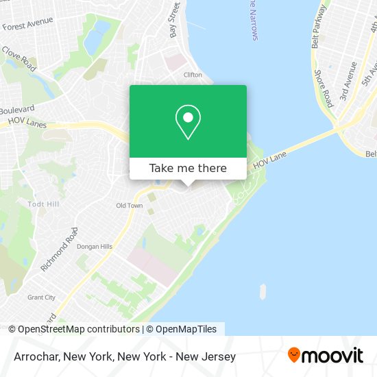 Arrochar, New York map