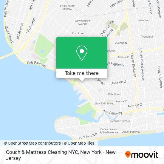 Couch & Mattress Cleaning NYC map