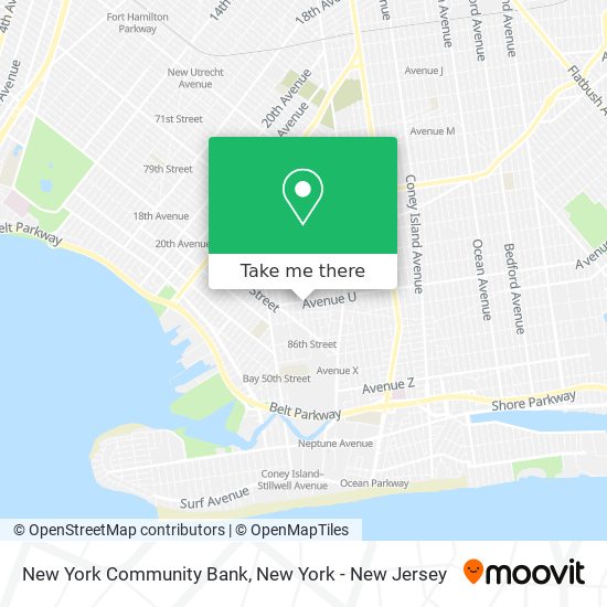 New York Community Bank map