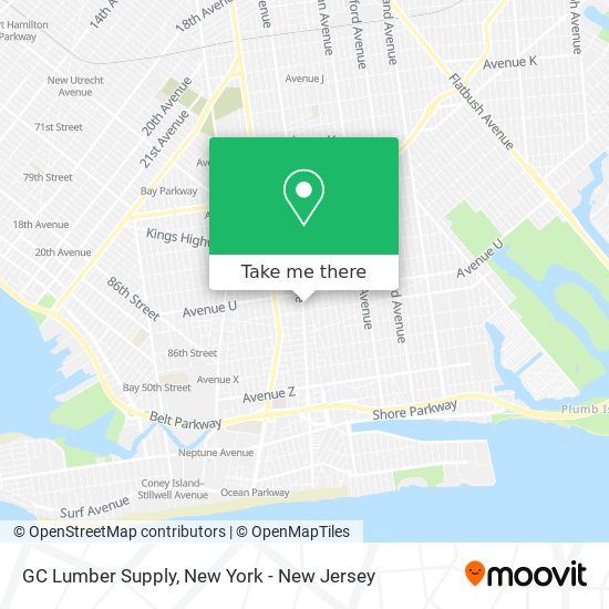 GC Lumber Supply map