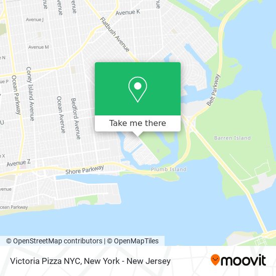 Mapa de Victoria Pizza NYC